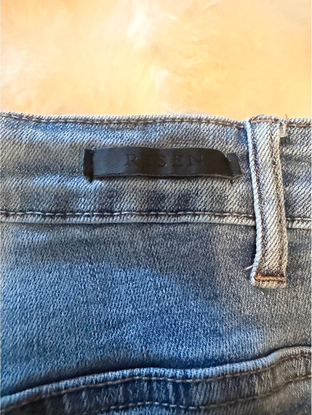 Risen Women's 3XL Light Blue Distressed Flared Jeans - Picture 8 of 8